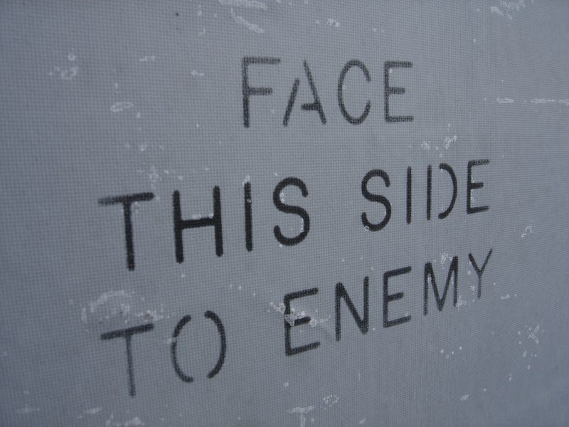 FACE THIS SIDE TO ENEMY | Matt Watts | Flickr