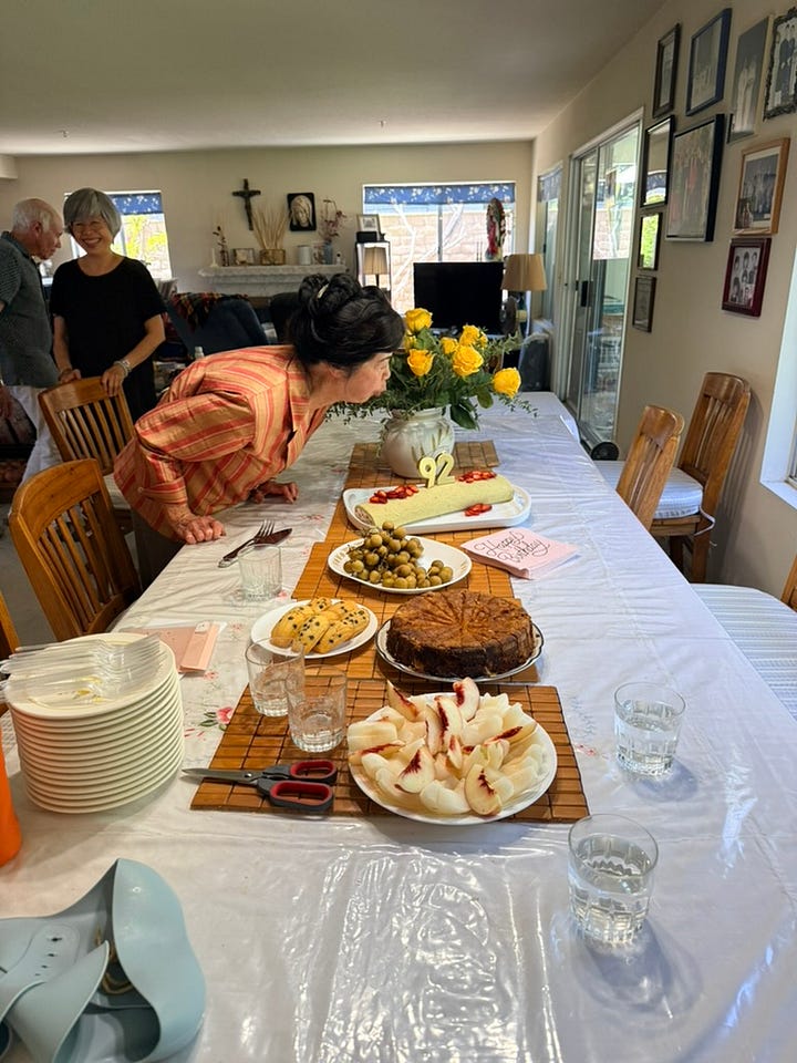 Mom's 92nd birthday cakes!