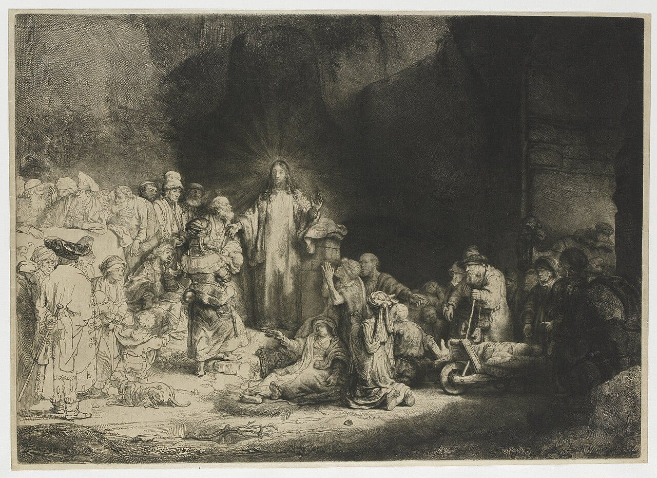 Rembrandt Hundred Guilder Print etching Rembrandt Hundred Guilder Print etching