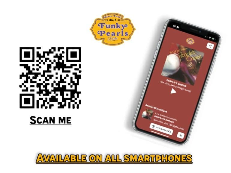 Web application radio Funky Pearls Web application radio Funky Pearls