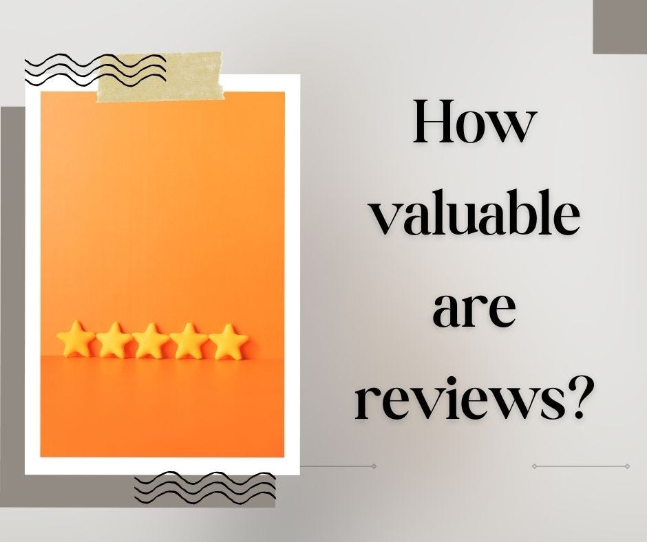 Five stars against an orange background