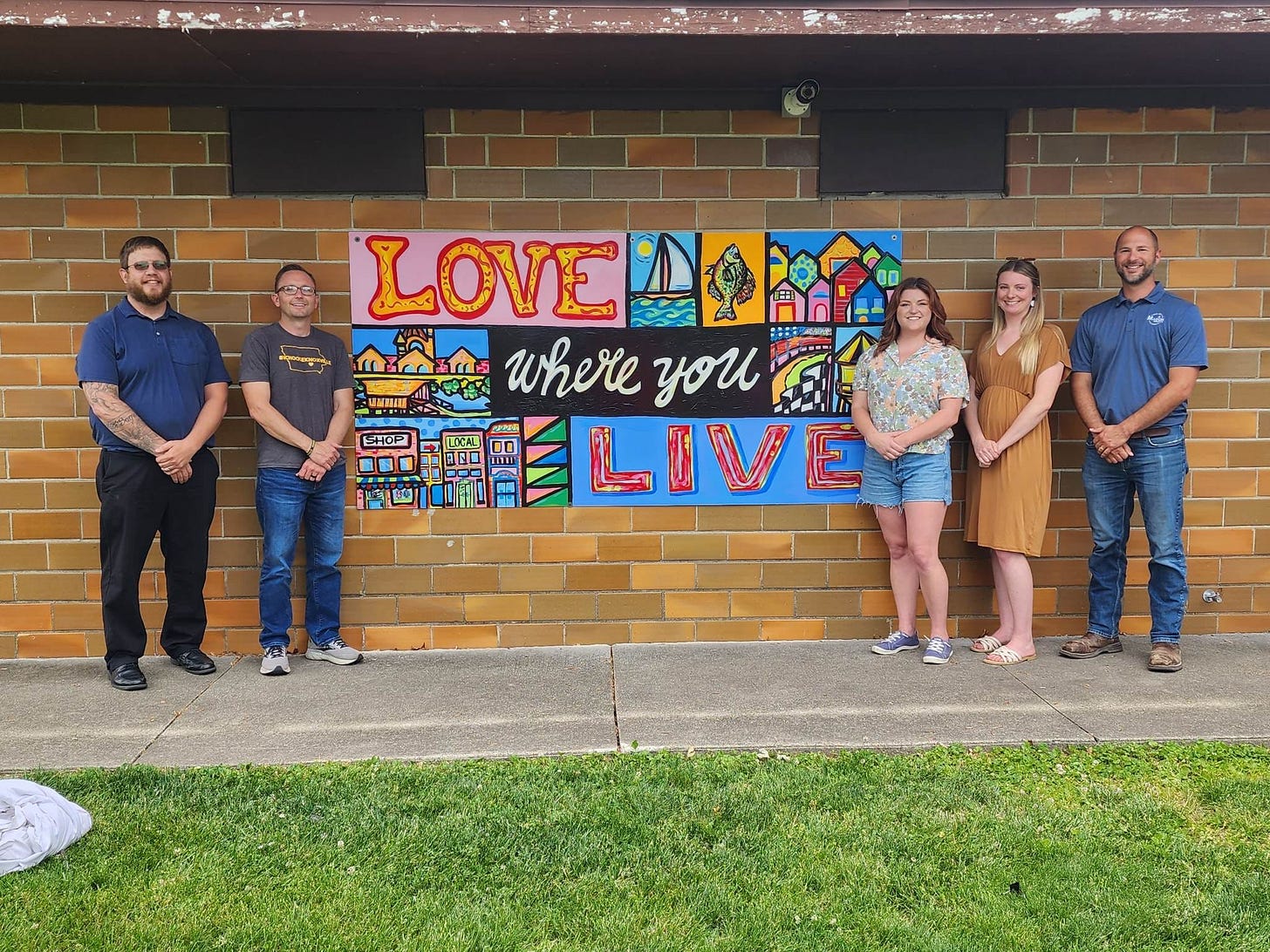 May be an image of 5 people and text