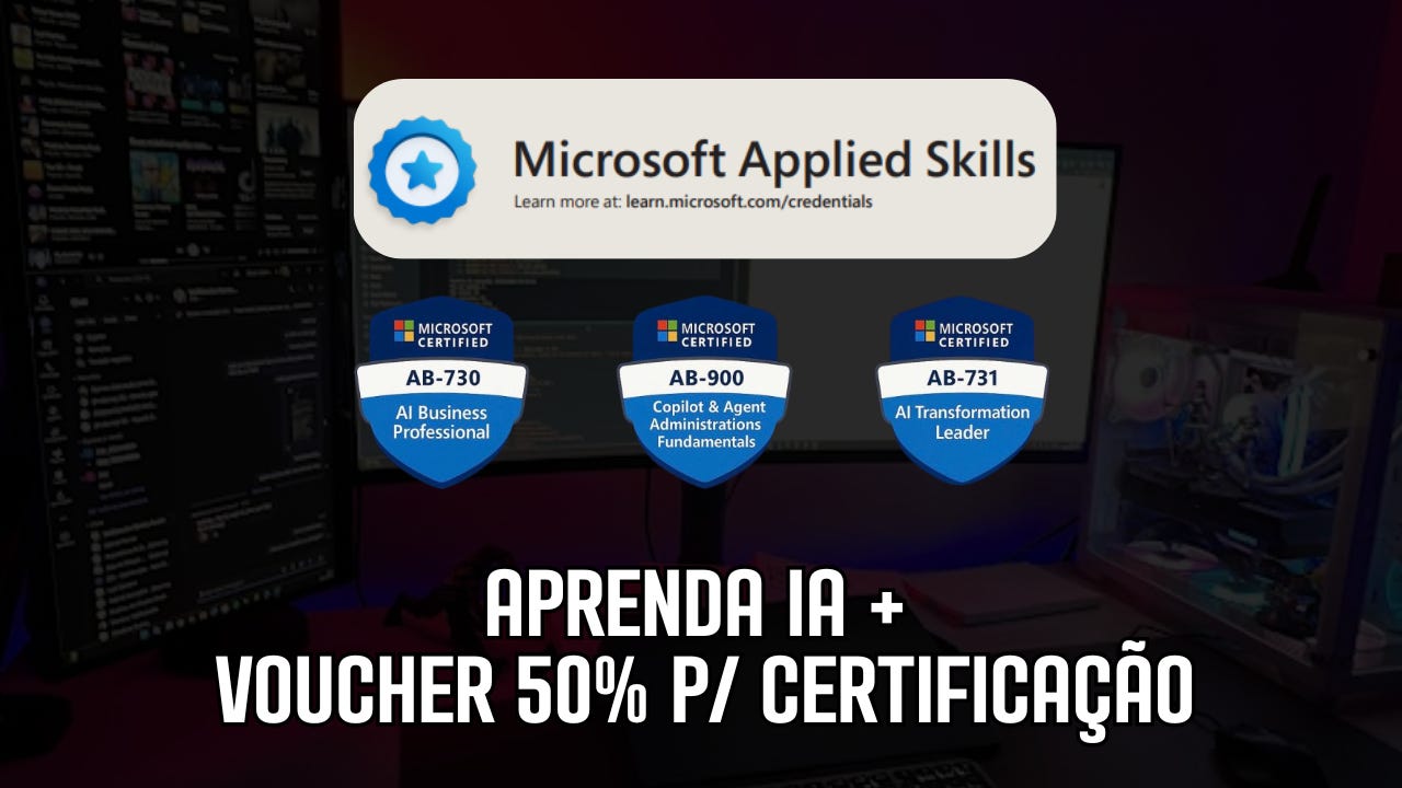Microsoft Credentials AI Challenge: aprenda IA de graça e concorra a 50% de desconto em certificação