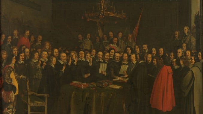 Ratification Peace Münster Spain Dutch