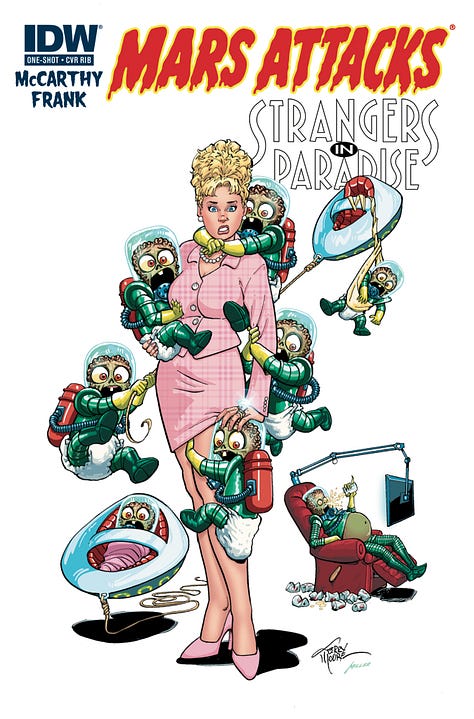 Other than the Martians, none of these characters actually appeared in the series itself.