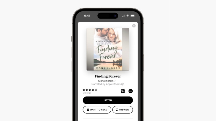 Apple AI narrated books