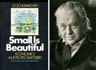 Forty years on – Small is Beautiful – revisited Forty years on – Small is Beautiful – revisited