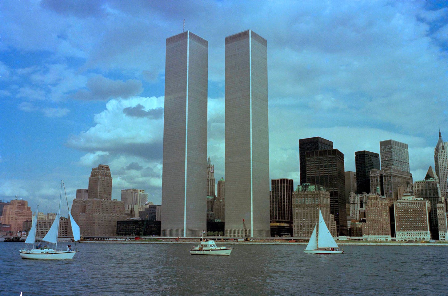 The Twin Towers Completed - AP Photos