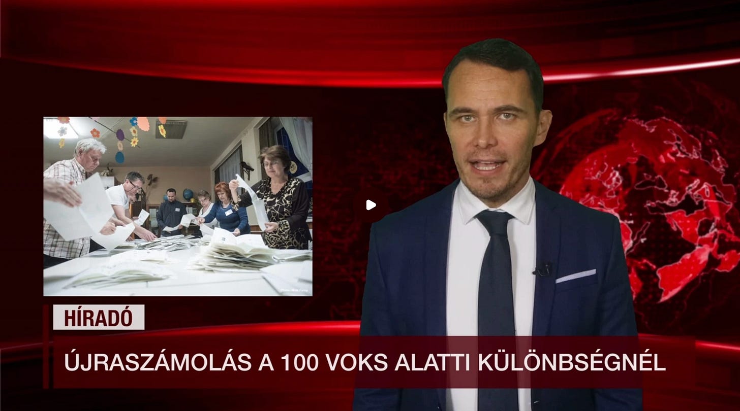 Hungarian Elections Simulation Exercise 2026: mock news ingest by actor Tamás Lengyel Hungarian Elections Simulation Exercise 2026: mock news ingest by actor Tamás Lengyel