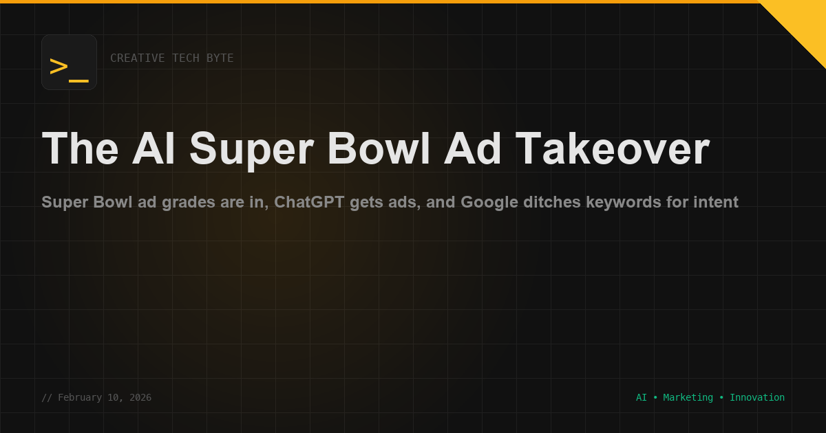 The AI Super Bowl Ad Takeover - by Macklin Andrick