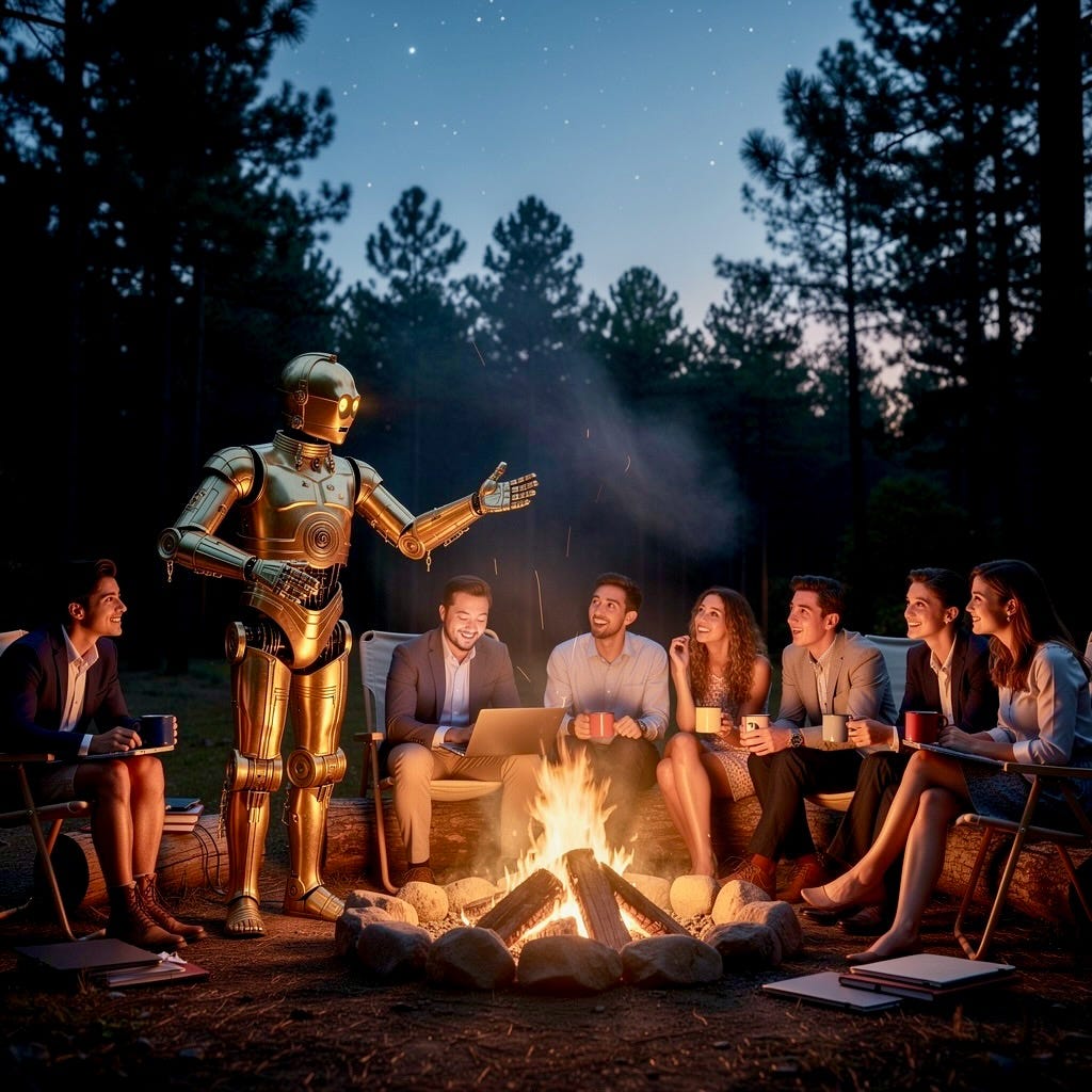 A group of people around a fire
AI-generated content may be incorrect. A group of people around a fire
AI-generated content may be incorrect.