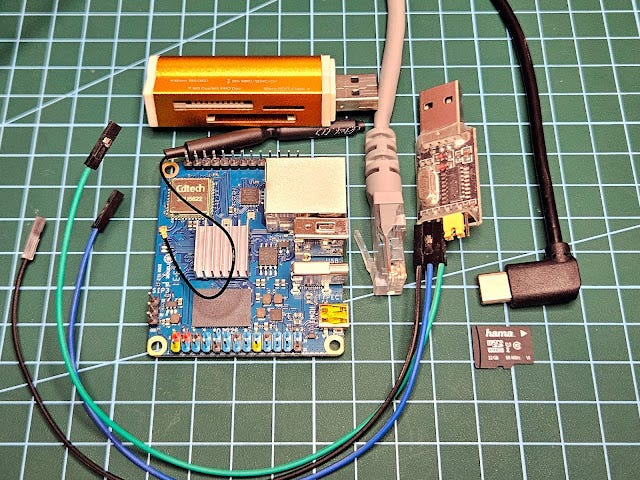 Orange Pi Zero 3 SBC with required accessories Orange Pi Zero 3 SBC with required accessories