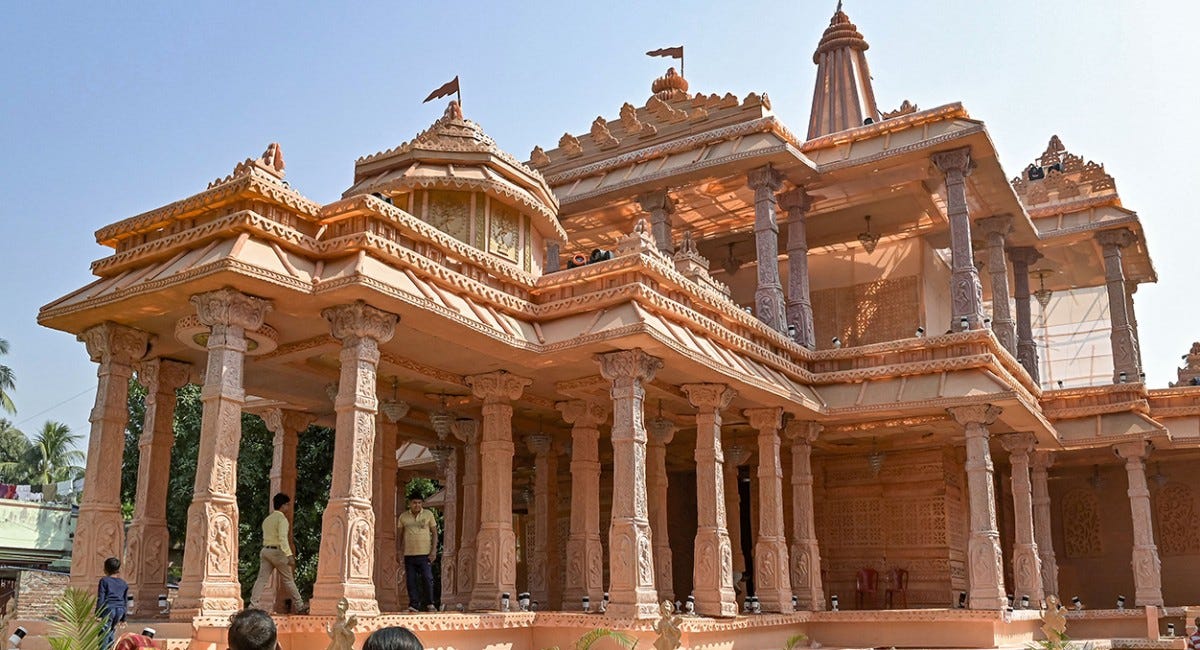22/01/2024,12:20 PM (Revised): Ram Janmbhoomi Mandir Consecration in Abhijit Mahurat