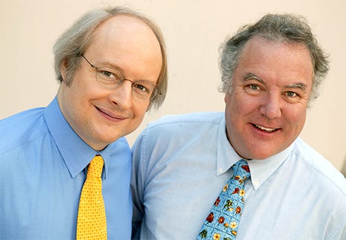 A portrait photo of Jakob Nielsen and Bruce "Tog" Tognazzini. A portrait photo of Jakob Nielsen and Bruce "Tog" Tognazzini.