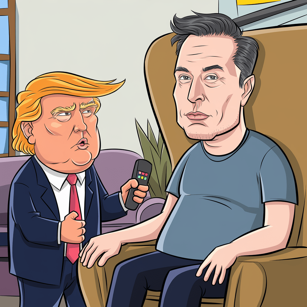 President Musk consults with Baby Trump President Musk consults with Baby Trump