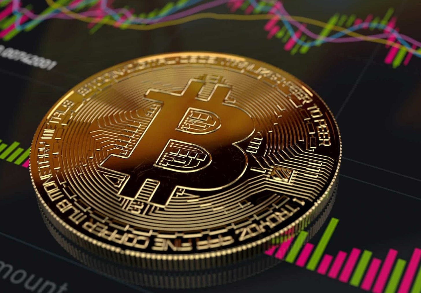 Bitcoin con gráfica