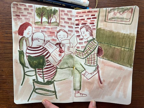 sketchbook illustrations by Beth Spencer