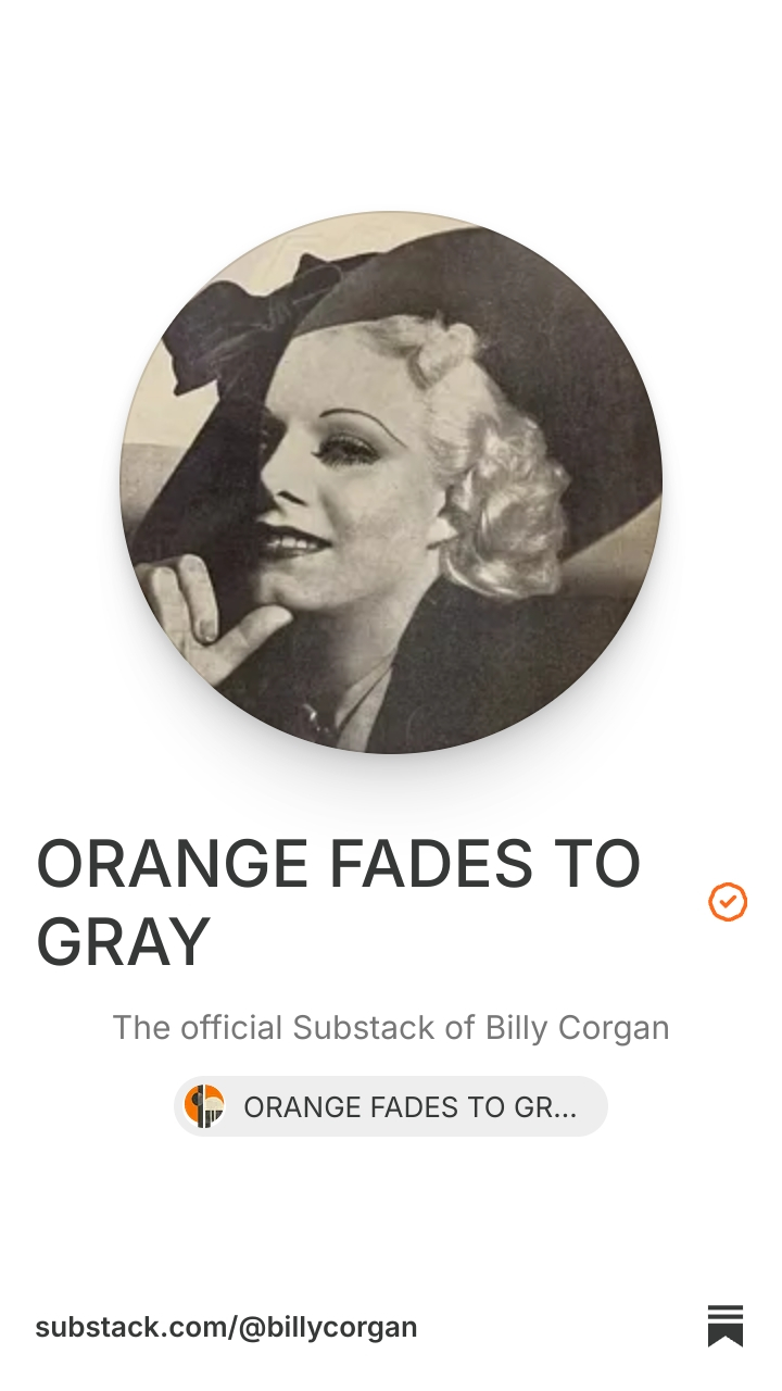 ORANGE FADES TO GRAY | Substack