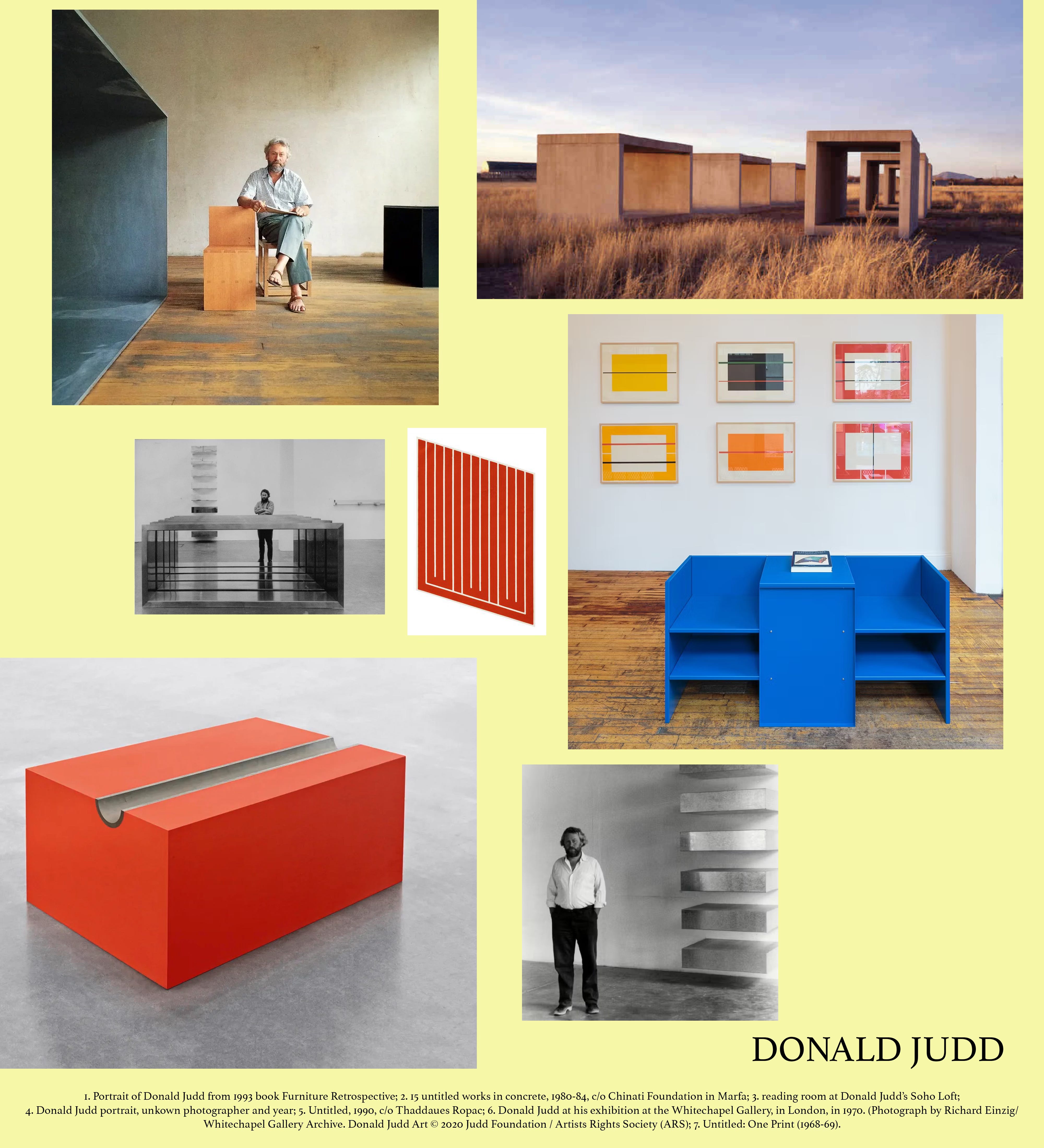 アート・デザイン・音楽 Donald Judd Architecture Donald Judd was a material choreographer, and his SoHo loft was