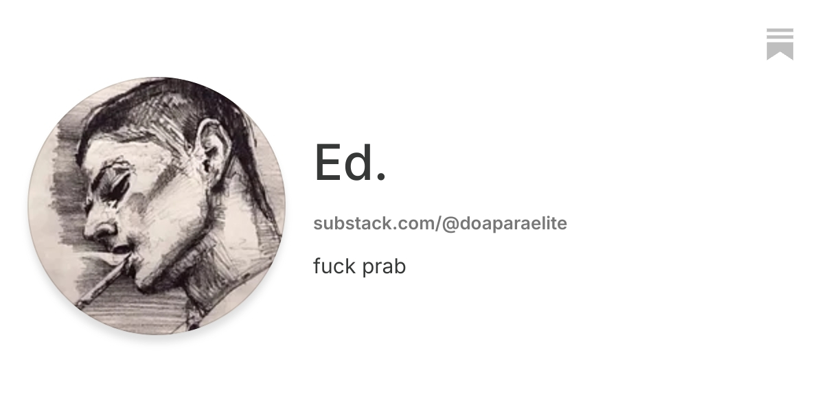 Ed. | Substack