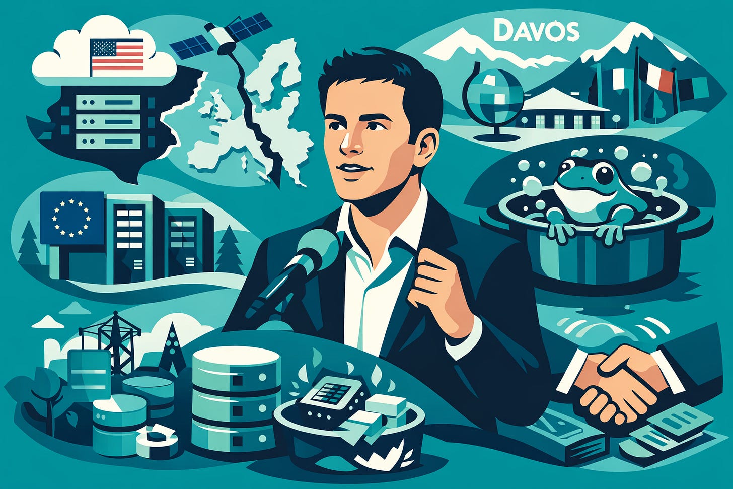 🌊 Tempête à Davos, l'avènement des Agents "destructeurs" et le Grand Pacte Apple-Google : L'IA change de dimension.