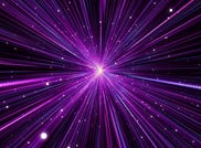 A supernova explosion of purple light rays.