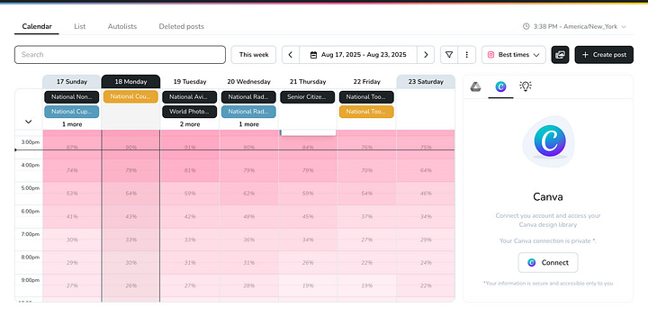 Metricool Screenshots
