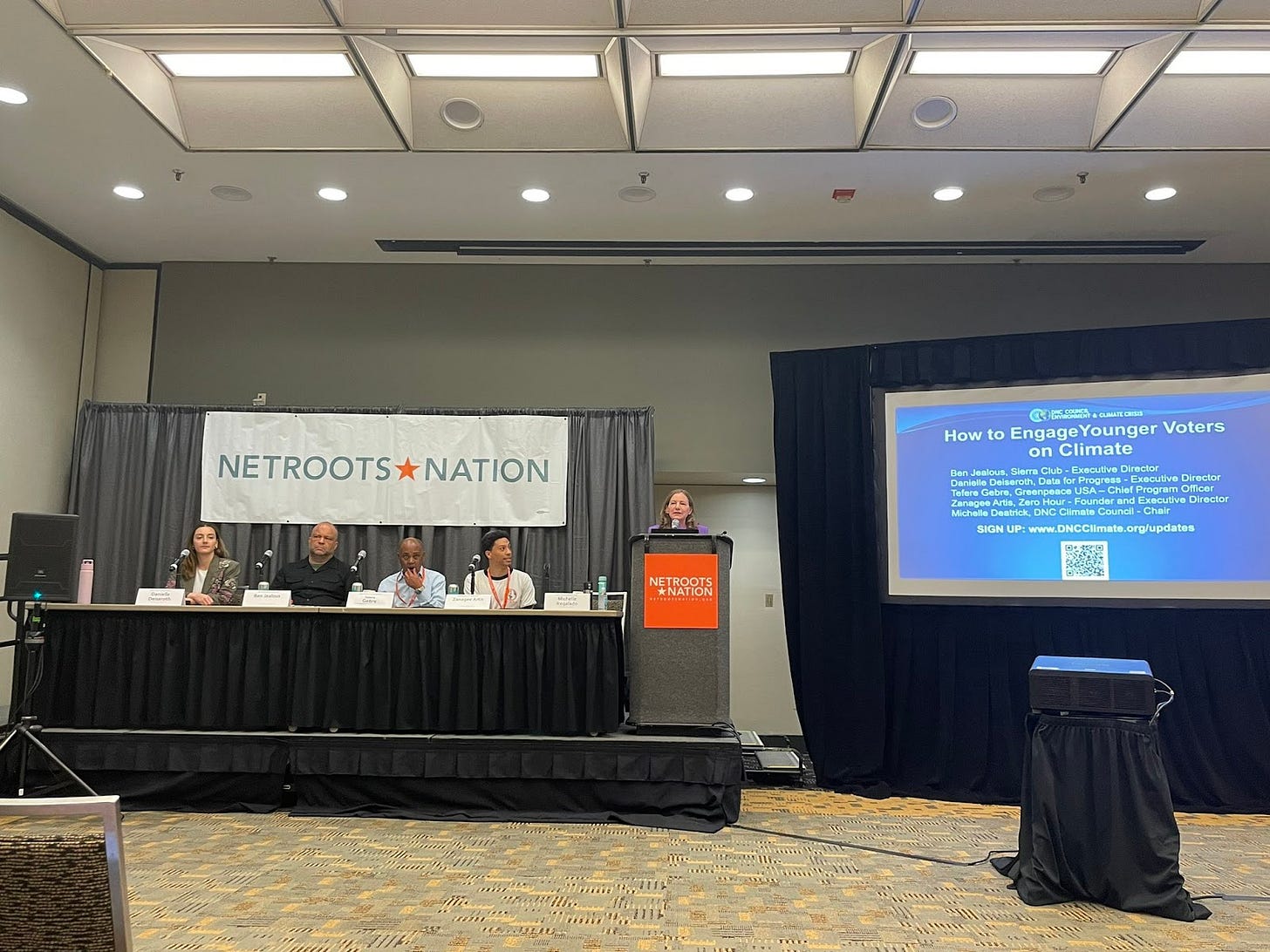 Photo of "How to Engage Younger Voters on Climate" Panel