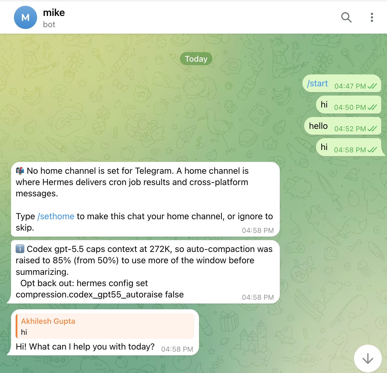 Telegram Testing Telegram Testing