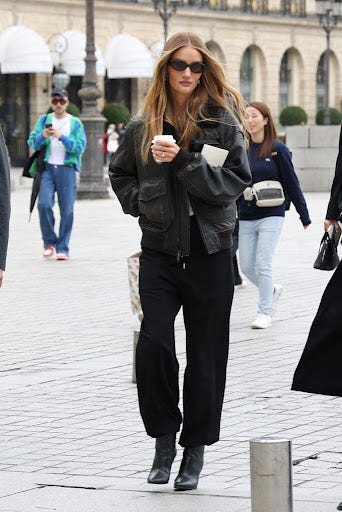 Rosie Huntington-Whiteley the Row Spring 2025 Fashion Show September 25,  2024 – Star Style