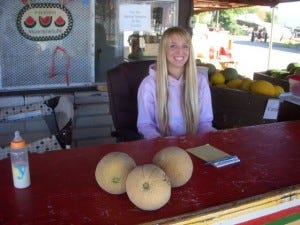 Taffy, a third-generation melon-farmer in Green River.