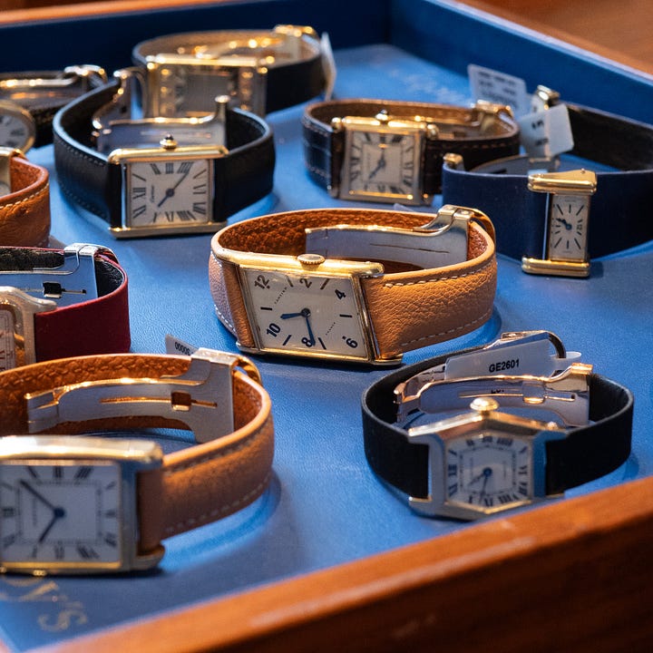 Cartier collection sotheby's watches vintage
