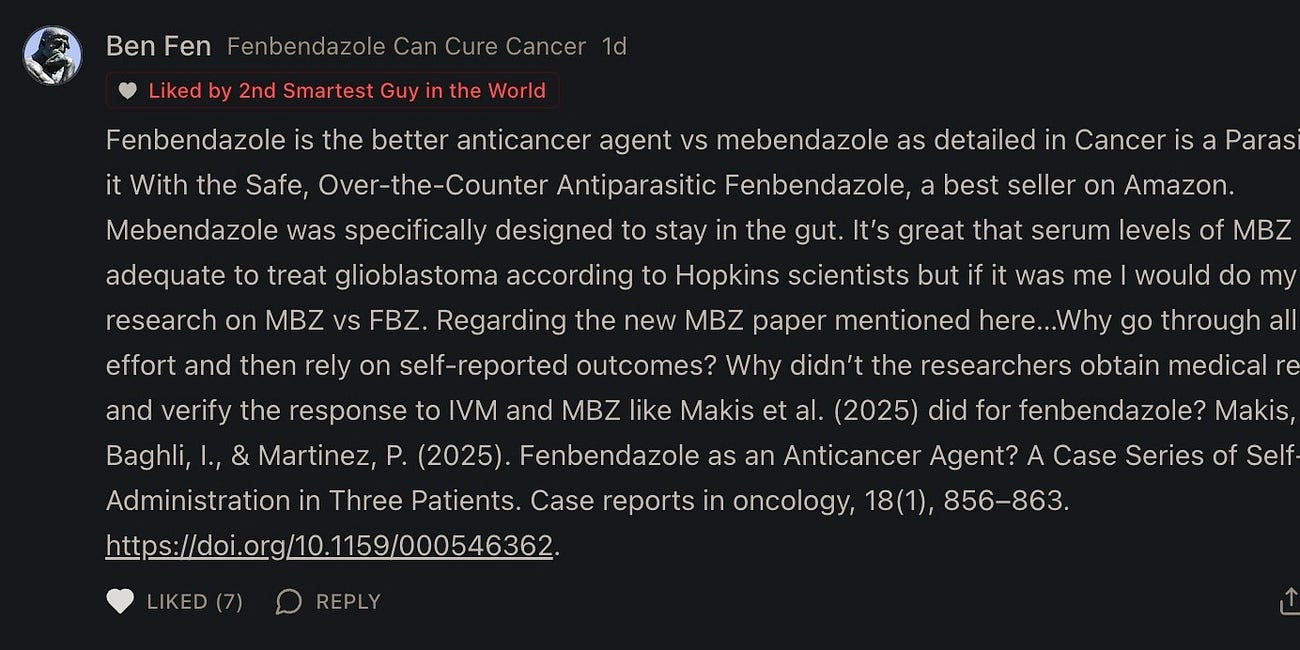 Fenbendazole Is The Superior Anticancer Agent Versus Mebendazole