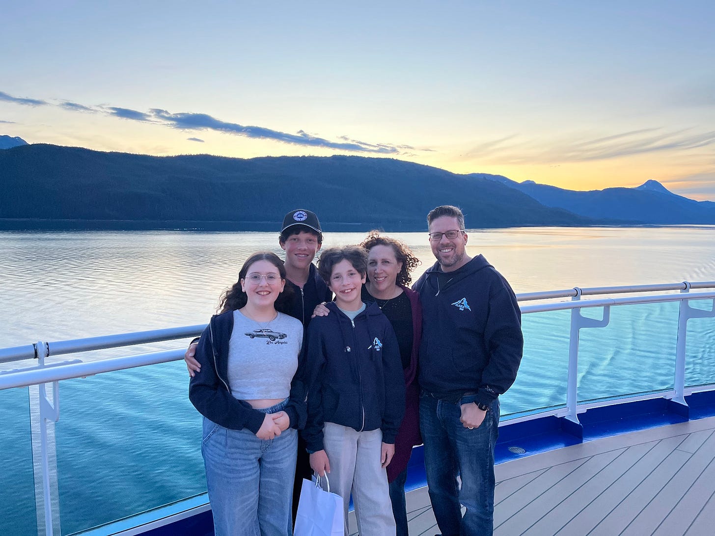 my family on our Alaskan cruise. What I learned about childhood shame.