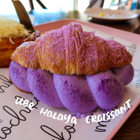 Cafe Mochiko Ube Halaya Croissant