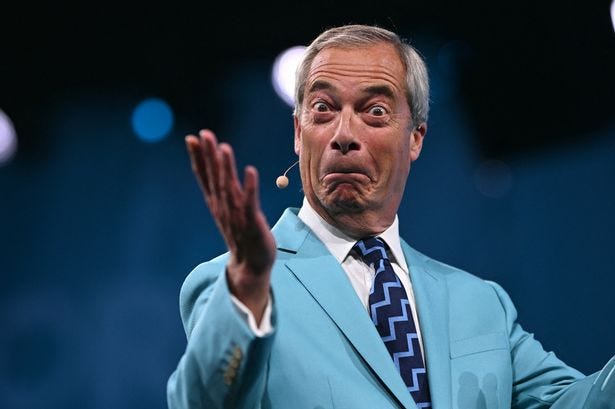 Reform UK Leader Nigel Farage 