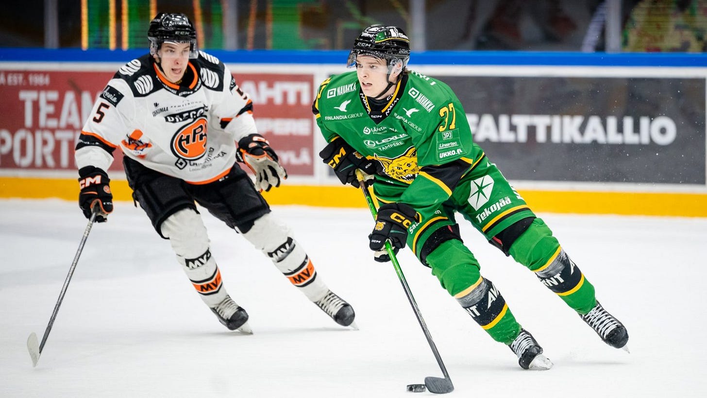 Ilves forward Ondrej Kos (37) Ilves forward Ondrej Kos (37)