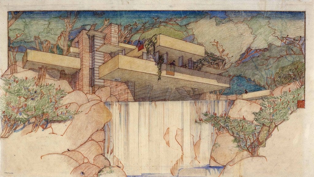 ART: Frank Lloyd Wright - by Michael Marshall Smith