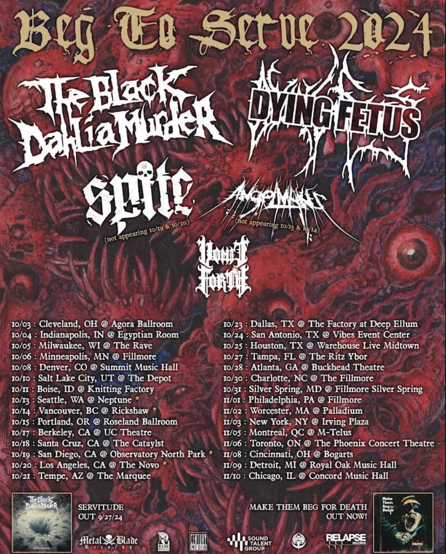 Beg to Serve Tour 2024 - Metal Connect