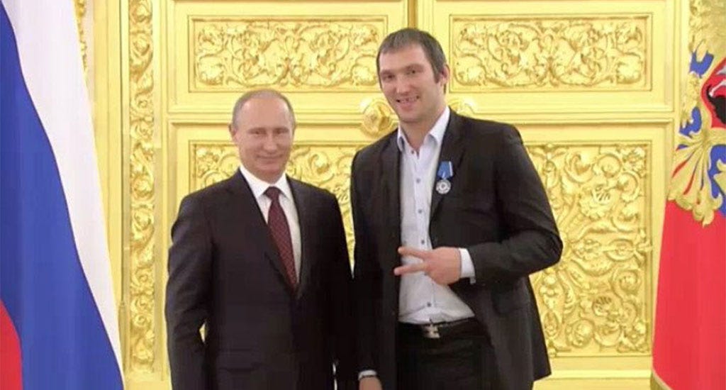 Report: Why Alex Ovechkin won't change Instagram profile photo with  Vladimir Putin - Gino Hard