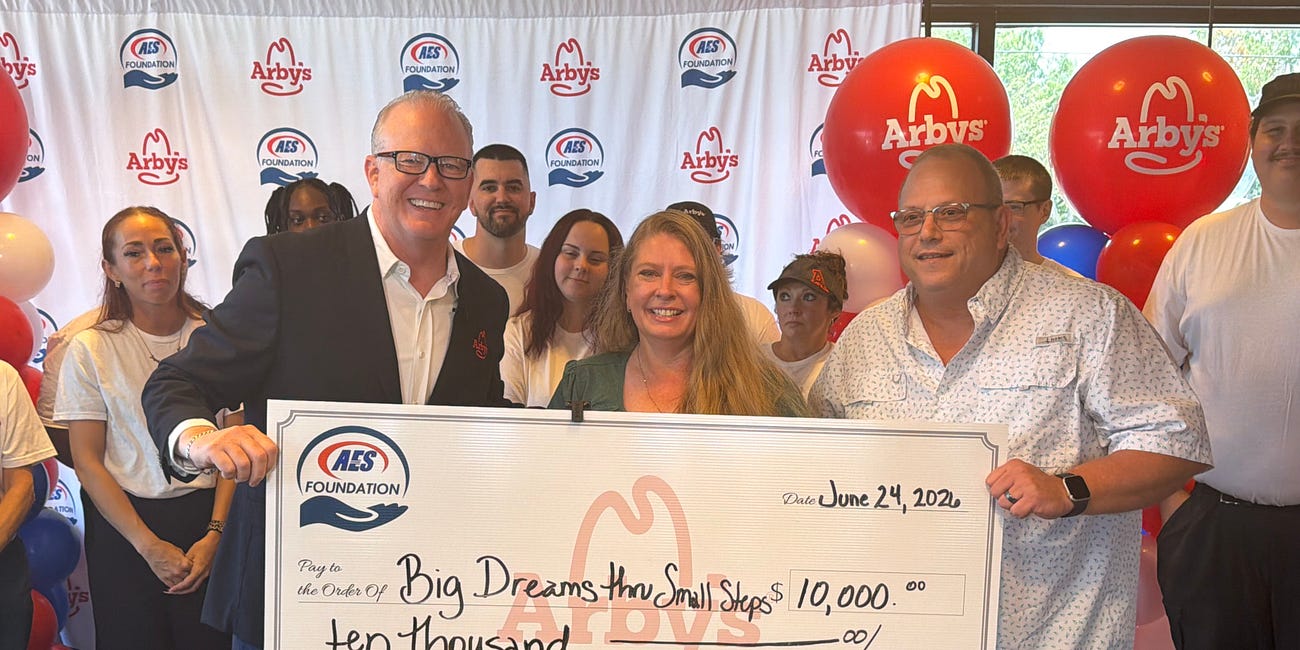 AES Restaurants’ Arby’s Day of Giving Awards More Than $135,000 to 10 Tampa Bay Nonprofits