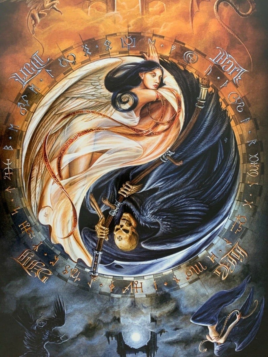 ALCHEMY GOTHIC,LIFE & DEATH,YIN YANG, RARE AUTHENTIC 2005 POSTER