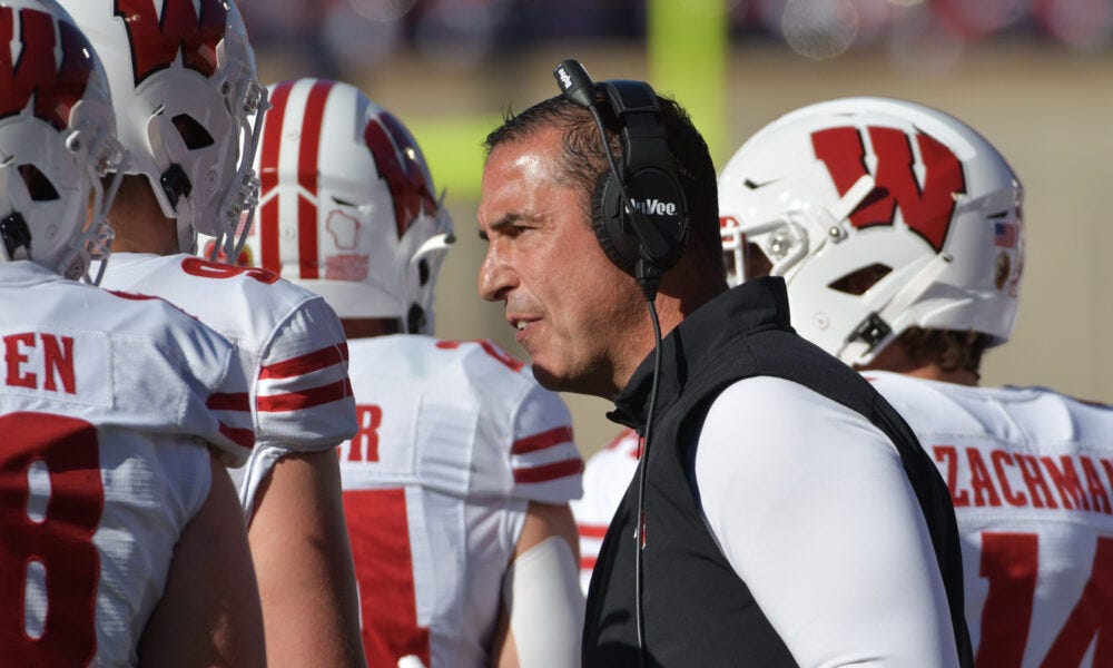 Wisconsin badgers football head coach Luke Fickell