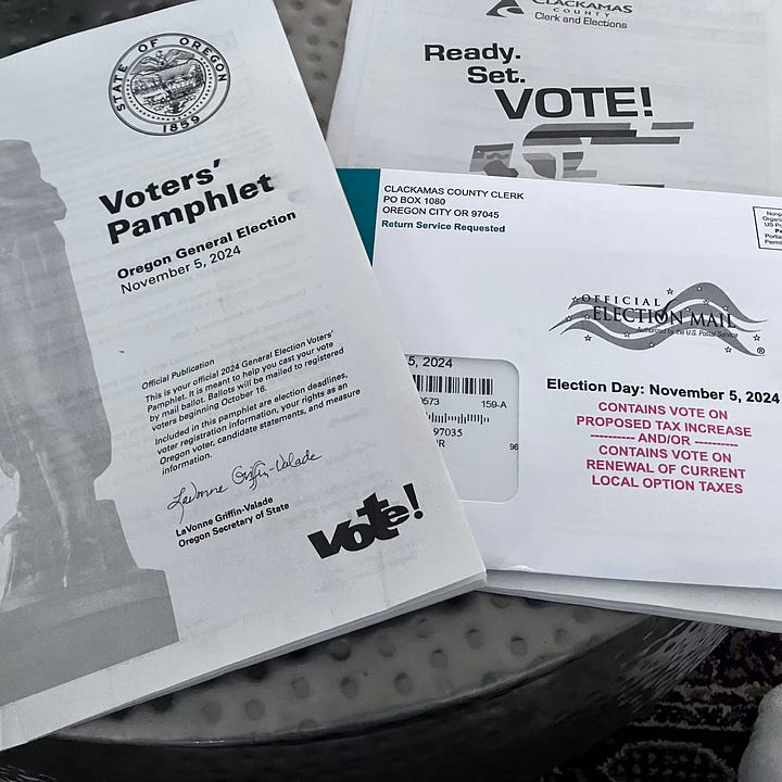 Voters' Pamphlet, Voters's Guide, ballot