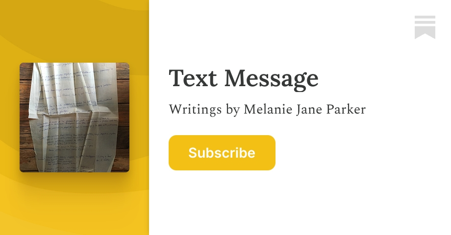 Text Message | melanie | Substack