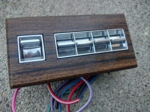 1976-1979 CADILLAC SEVILLE DRIVER SIDE FRONT WINDOW SWITCH CONTROL BEZEL OEM  - Picture 1 of 6