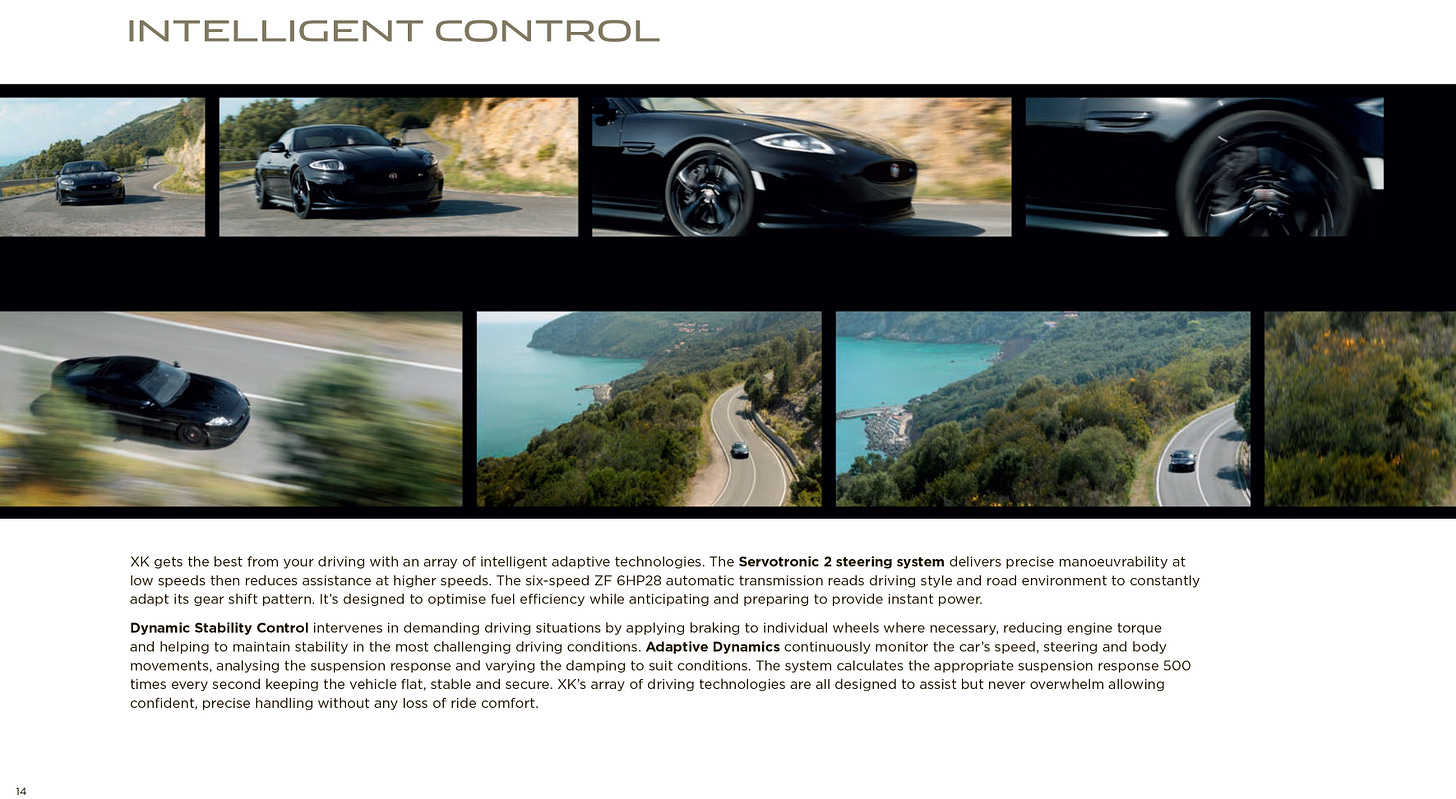 Jaguar XK 2013 brochure handling