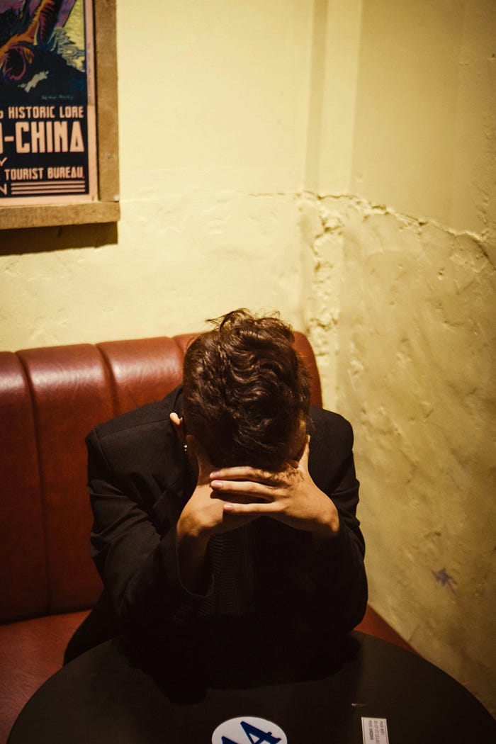 That “I think I’m gonna puke” feeling.