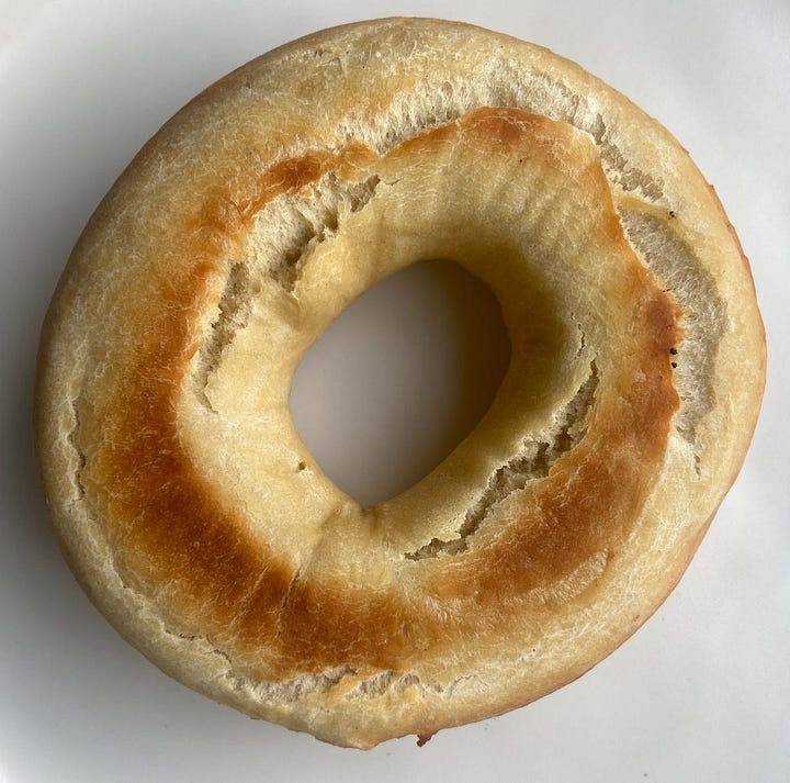 Bagel bottom: February 2024 vs. January 2023