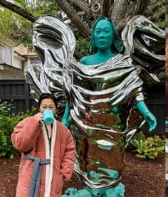 Ultimate wife guy' or 'yikes'? Mark Zuckerberg reveals 7ft statue of wife |  Mark Zuckerberg | The Guardian